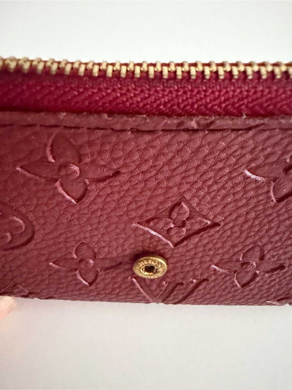 Burgundy Envelope Wallet - Picture 8 of 12
